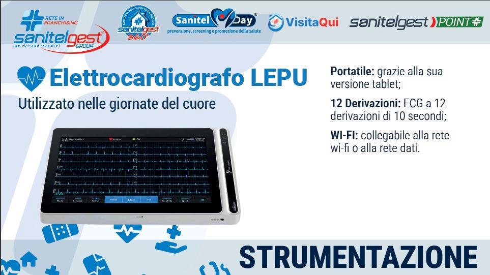 Telemedicina Sanitelgest: ECG per la Giornata del Cuore con Apparecchiature- medici e Infermieri